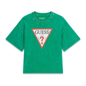 Μπλούζα Oversized Guess dye L6GI18K8HM4 Πράσινο thumbnail