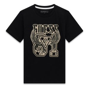 Μπλούζα Guess εφηβική L6RI01K8HM4 Μαύρο