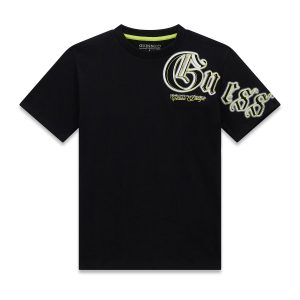 Μπλούζα oversized Guess L6RI12K8HM4 Μαύρο