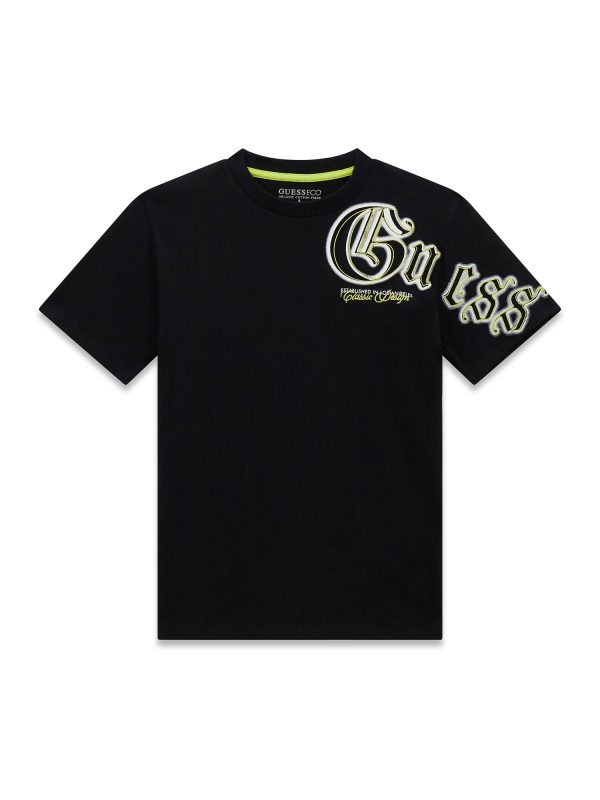 Μπλούζα oversized Guess L6RI12K8HM4 Μαύρο