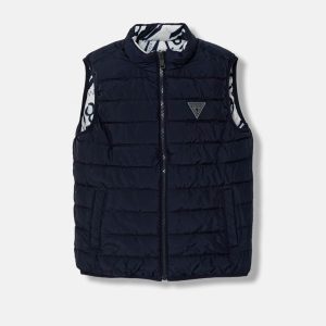 Αμάνικο 2όψεων Guess slim fit L6RL15WCFM2 Μπλε