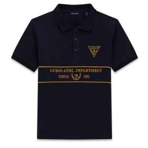 Μπλούζα polo Guess L6RP03K8HM4 Μπλε