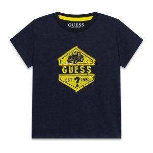 Μπλούζα Guess μακό N6RI18K8HM4 Μπλε