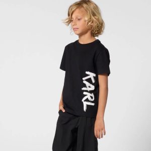 Παιδική μπλούζα μακό Karl Lagerfeld για αγόρια και κορίτσια