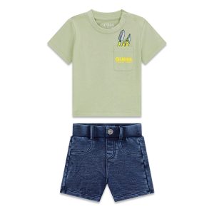 Βρεφικό denim σετ Guess I6RG16K8HM4