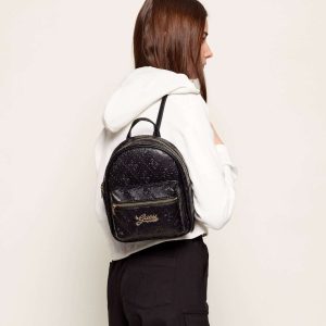 Παιδικό σακίδιο πλάτης Guess J6RZ16WGT10 Μαύρο για κορίτσια που θέλουν επώνυμα αξεσουάρ και τσάντες για τις εμφανίσεις τους