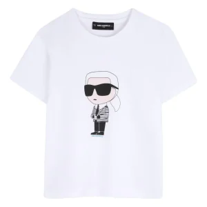 Μπλούζα μακό Karl Lagerfeld unisex Z31096 Λευκό