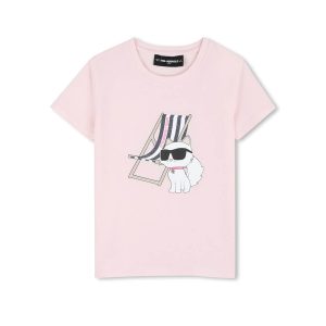 Μπλούζα μακό Karl Lagerfeld Z31157 Ροζ