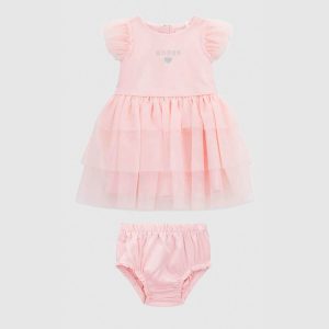 Βρεφικό φόρεμα Guess αμπιγέ με εσώρουχο A6RK12KAUH0 Ροζ