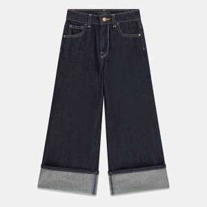 Παντελόνα ψηλόμεση Guess Lurex J6RA17D5D90 Μπλε