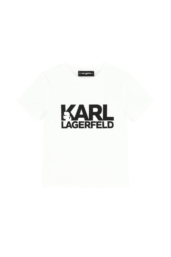 Μπλούζα μακό Karl Lagerfeld Z31098 Λευκό