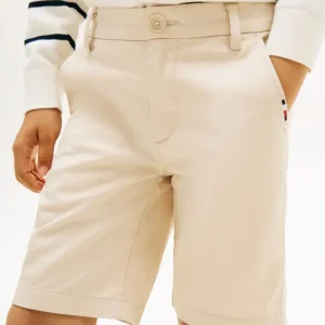 Παιδική βερμούδα chino Tommy Hilfiger Μπεζ KB0KB09641 για αγόρια