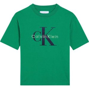 Μπλούζα μακό Oversized Calvin Klein Πράσινο LVCKSJA12B thumbnail