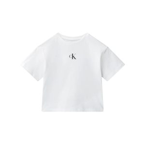 Μπλούζα μακό Calvin Klein midi boxy Λευκό LVCKSJA16G