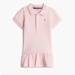 Βρεφικό φόρεμα Tommy Hilfiger πικέ KN0KN02356 Ροζ