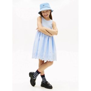 Φόρεμα συνδυασμένο Tommy Hilfiger Γαλάζιο KG0KG09148