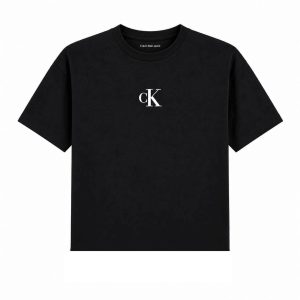Μπλούζα boxy Calvin Klein Μαύρο LVCKSJA16G thumbnail