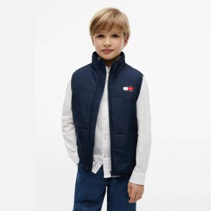 Παιδικό αμάνικο γιλέκο Tommy Hilfiger Μπλε σκούρο KB0KB10532