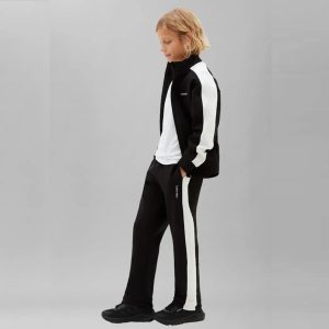 Παιδική φόρμα με ζακέτα Calvin Klein LVCKTJI17B Μαύρο για αγόρια που θέλουν επώνυμες, στυλάτες αθλητικές εμφανίσεις στο σχολείο και την βόλτα