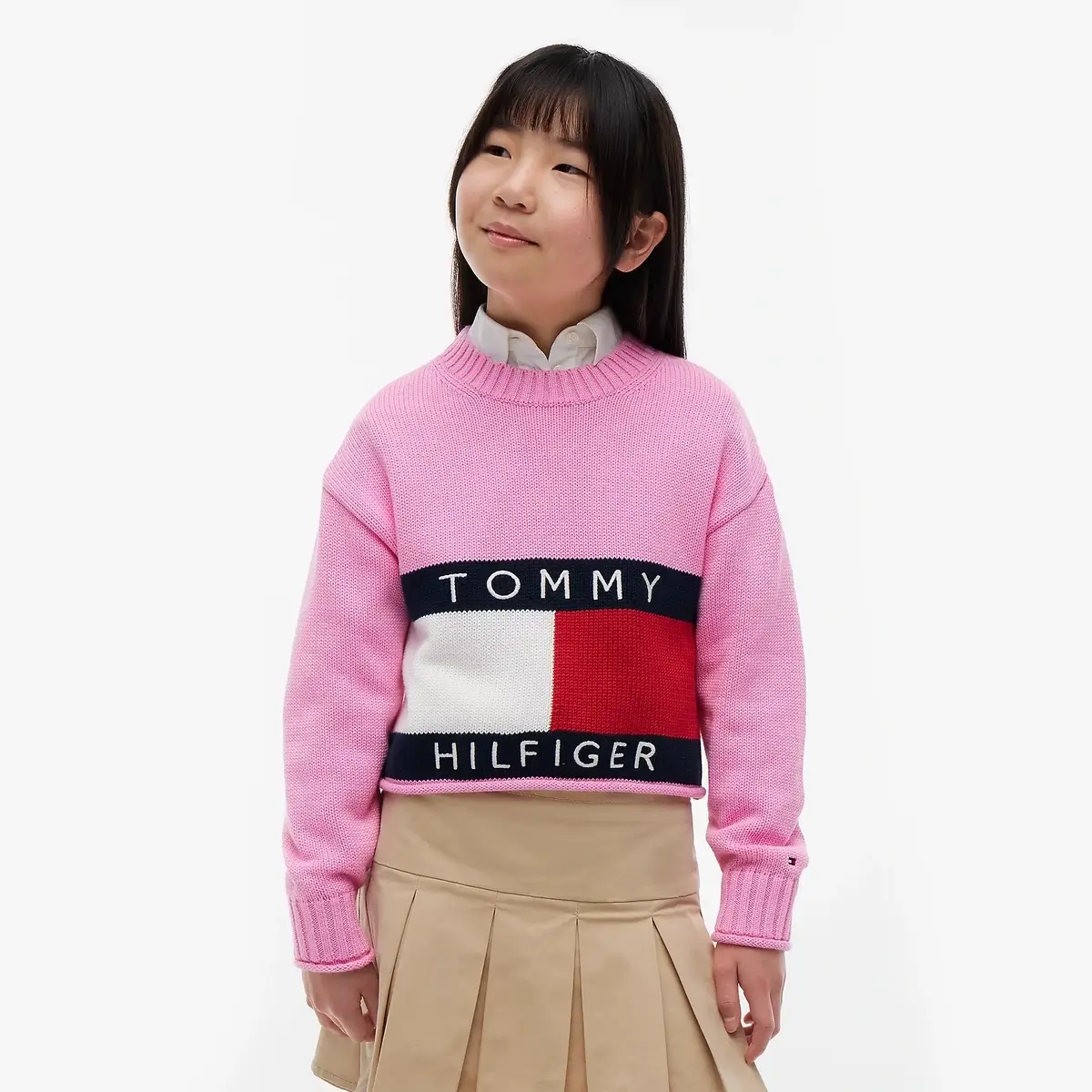 Πουλόβερ Tommy Hilfiger relaxed & midi fit KG0KG08922 Ροζ thumbnail