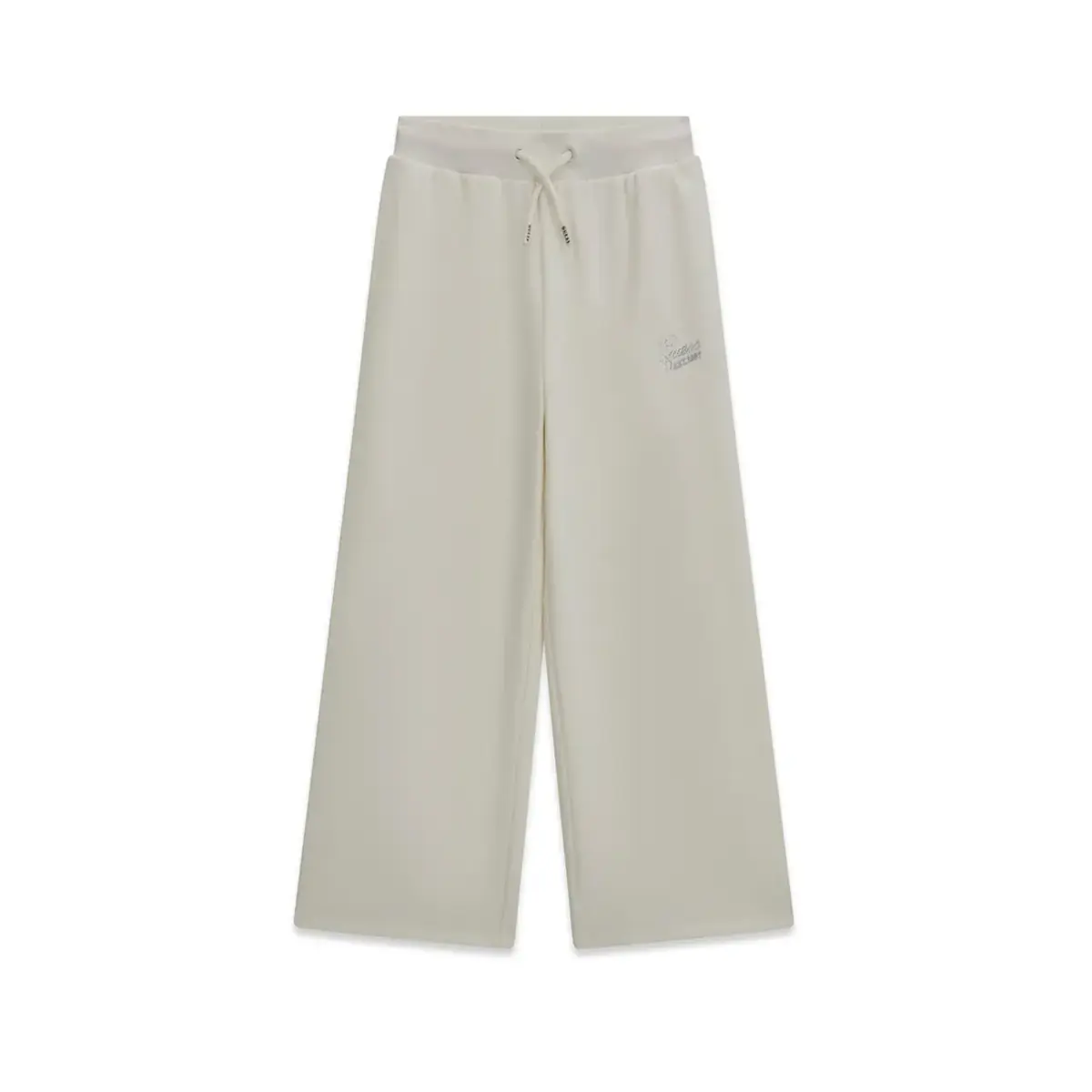 Παντελόνα φούτερ Guess Palazzo French Terry J6YB15K3935 Κρεμ thumbnail