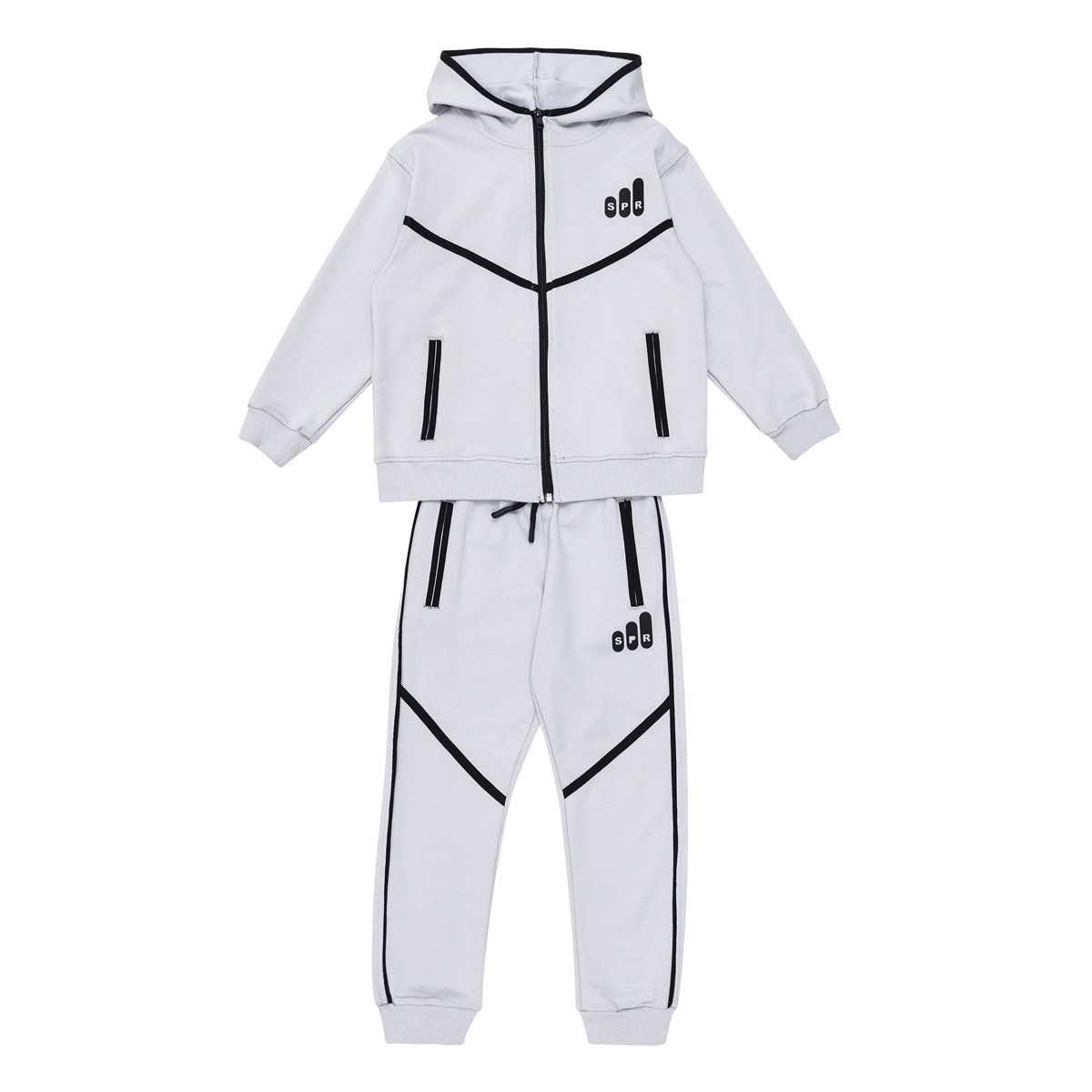 Φόρμα dry fit Sprint με ζακέτα 262-3036 Γκρι thumbnail
