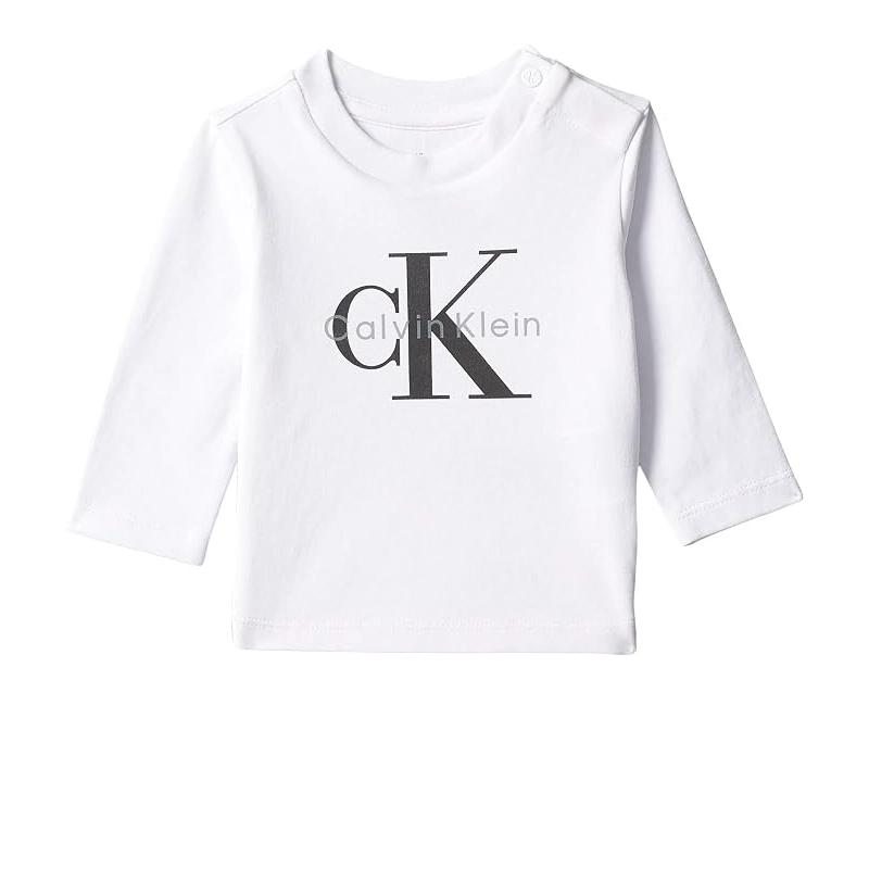 Βρεφική μπλούζα μακό Calvin Klein LVCKFJA49N Λευκό thumbnail