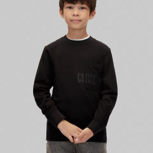 Παιδική μπλούζα μακό Calvin Klein τσέπη LVCKFJA27B για αγόρια