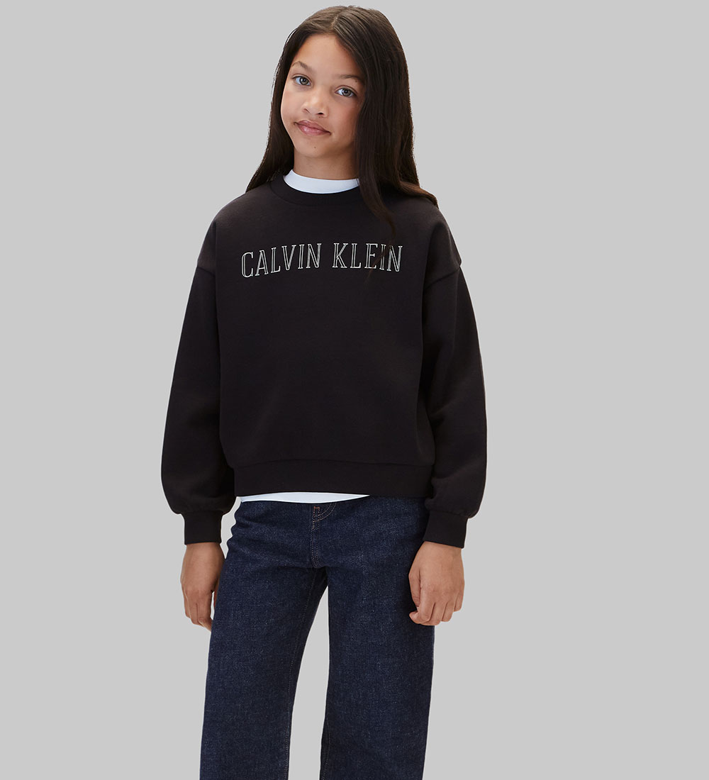 Μπλούζα φούτερ Calvin Klein LVCKFJB44G Μαύρο thumbnail