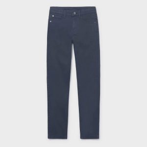 Παιδικό παντελόνι slim fit Mayoral καπαρντινέ 00582-080 Μπλε για αγόρια