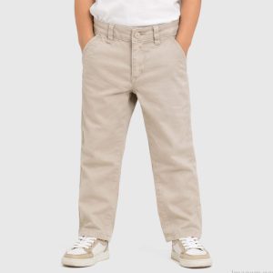 Παντελόνι chino Guess N6RB08WFPMA Μπεζ