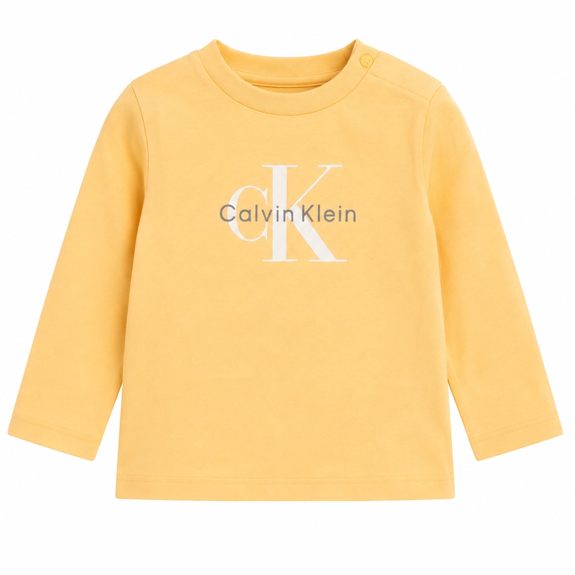 Βρεφική μπλούζα μακό Calvin Klein LVCKFJA49N Κίτρινο σκούρο thumbnail