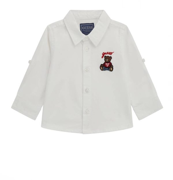 Πουκάμισο oxford Guess Teddy bear I5RH00W9CL0 Λευκό